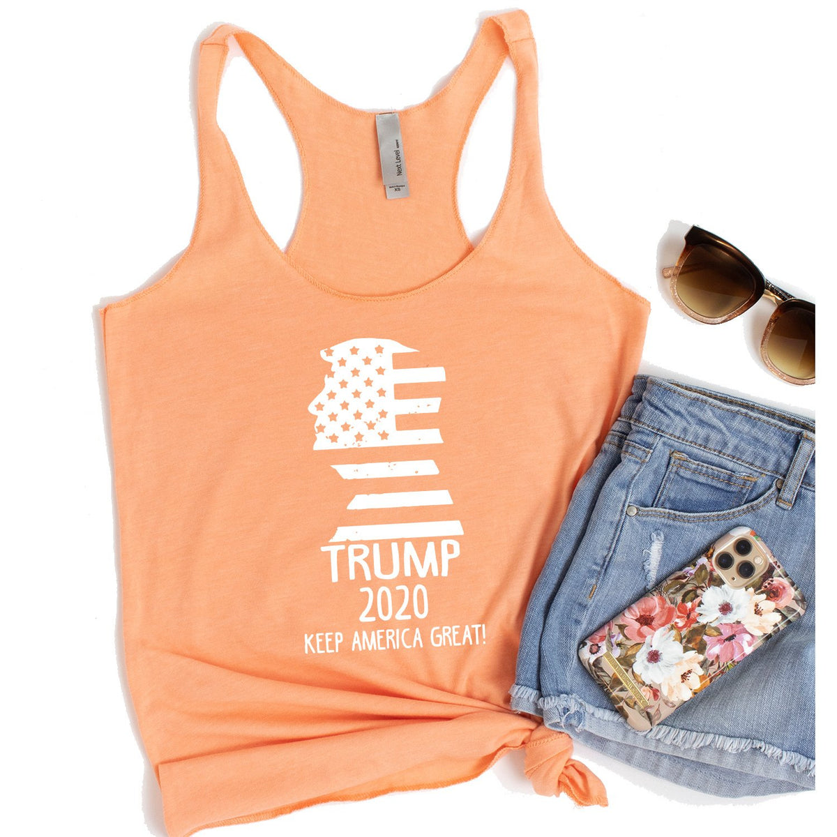Trump 2020 Keep America Great - Tank Top Racerback