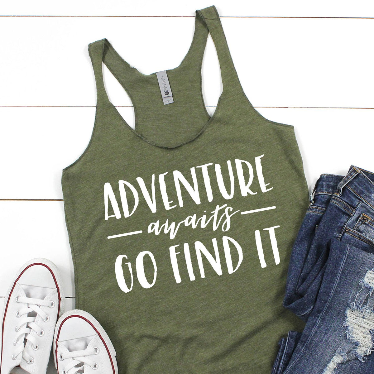 Adventure Awaits Go Find it - Tank Top Racerback