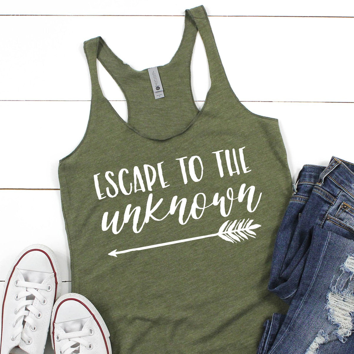 Escape to The Unknown - Tank Top Racerback