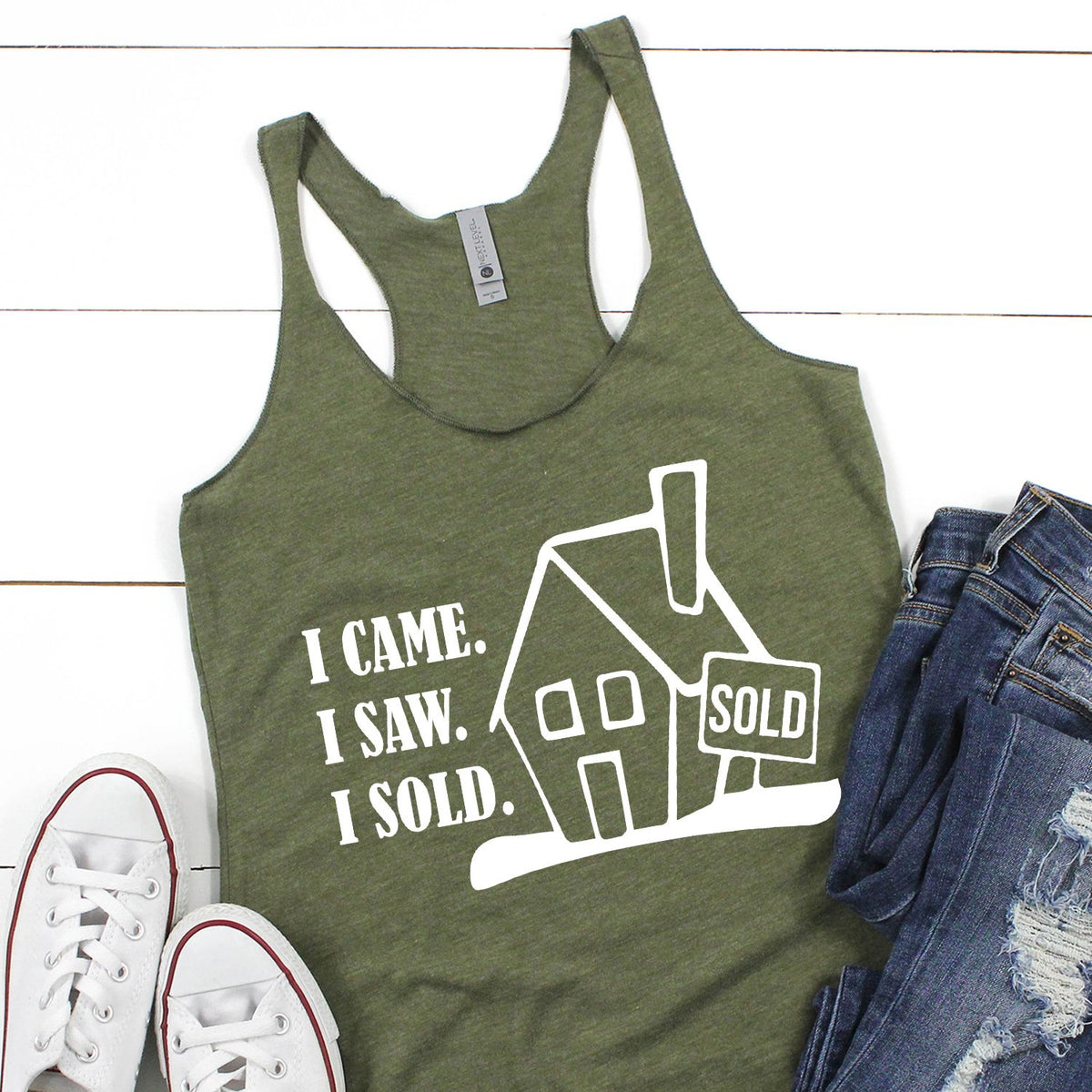 I Came I Saw I Sold - Tank Top Racerback