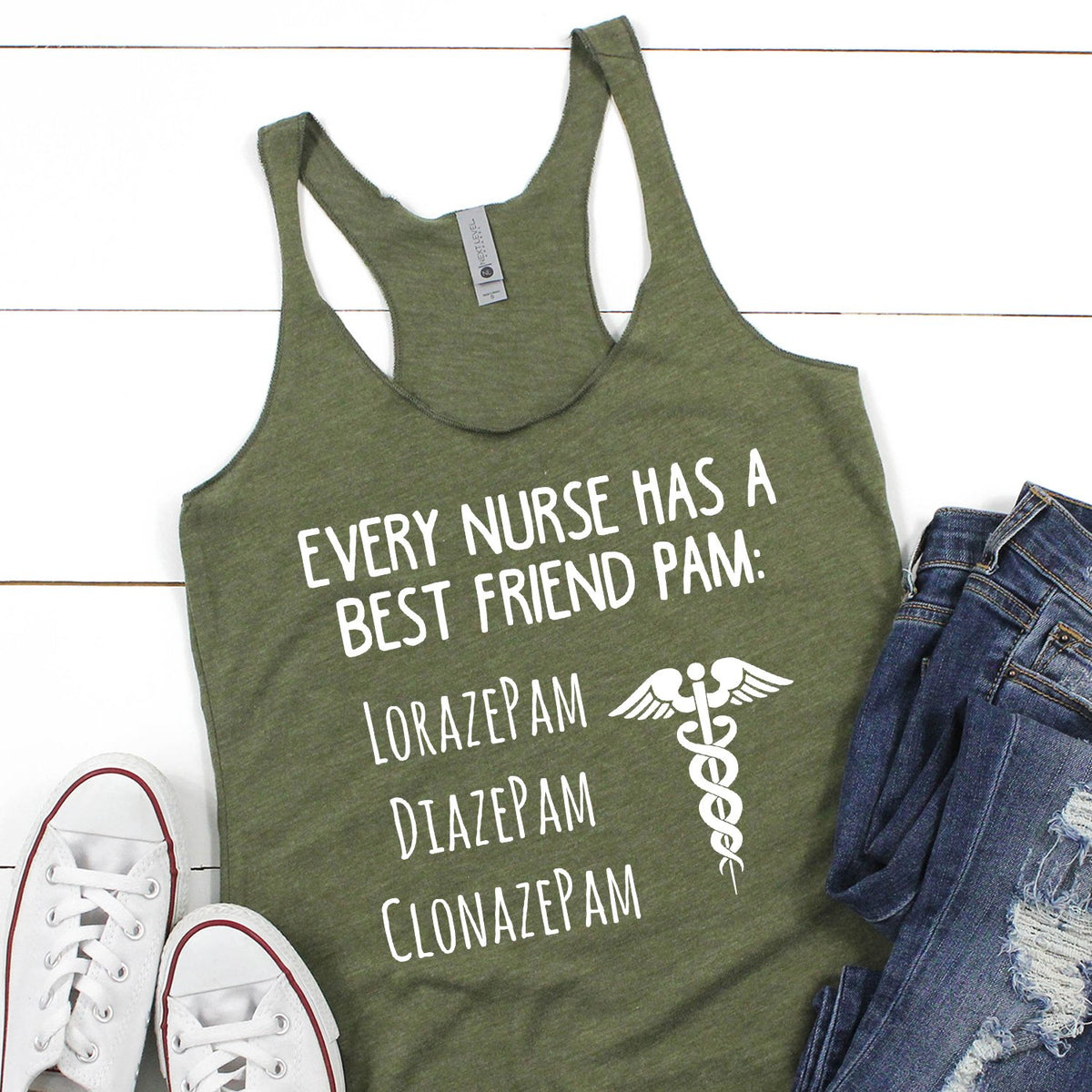 Every Nurse Has A Best Friend Pam - Tank Top Racerback