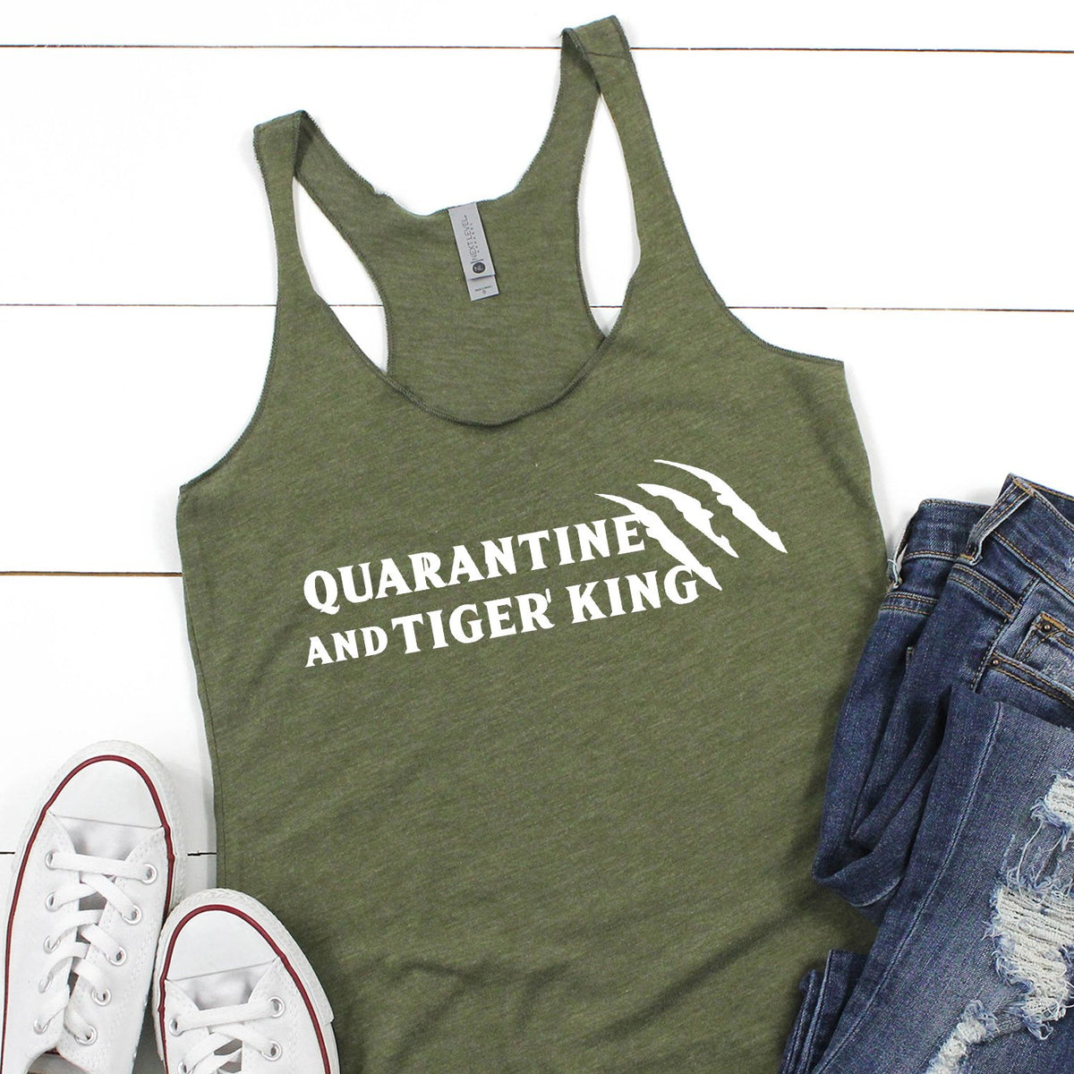 Quarantine and Tiger King - Tank Top Racerback
