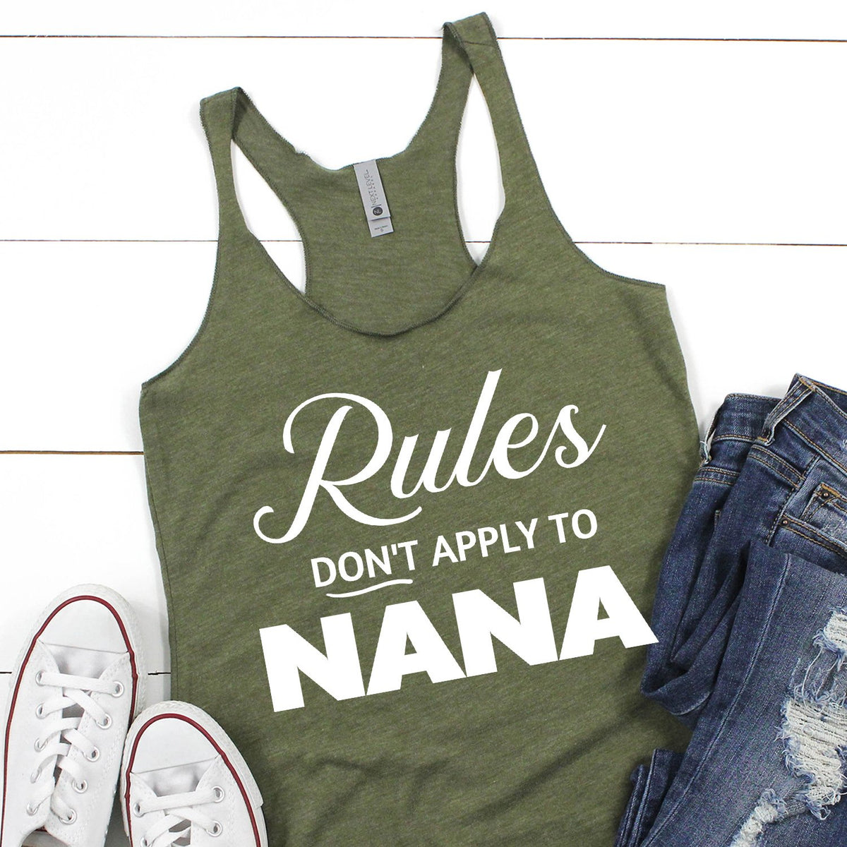 Rules Don&#39;t Apply To Nana - Tank Top Racerback