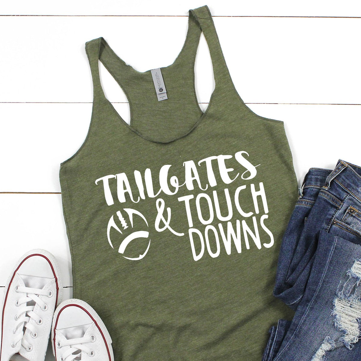 Tailgates &amp; Touchdowns - Tank Top Racerback