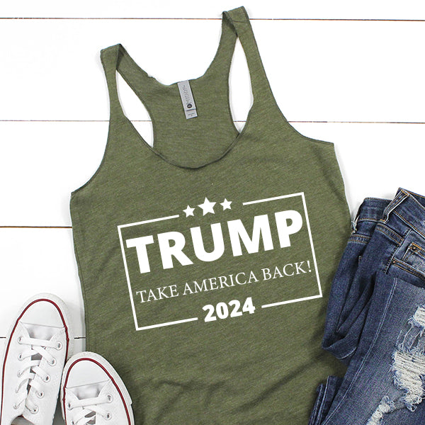 Donald Trump Take America Back 2024 Election - Tank Top Racerback