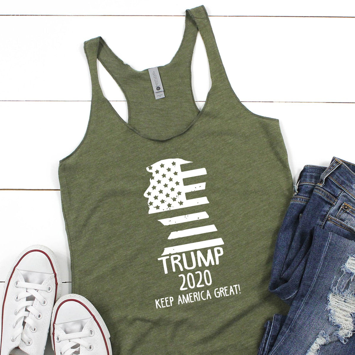 Trump 2020 Keep America Great - Tank Top Racerback