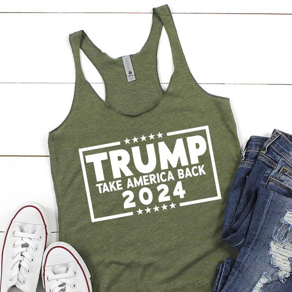 Trump Take America Back 2024 - Tank Top Racerback