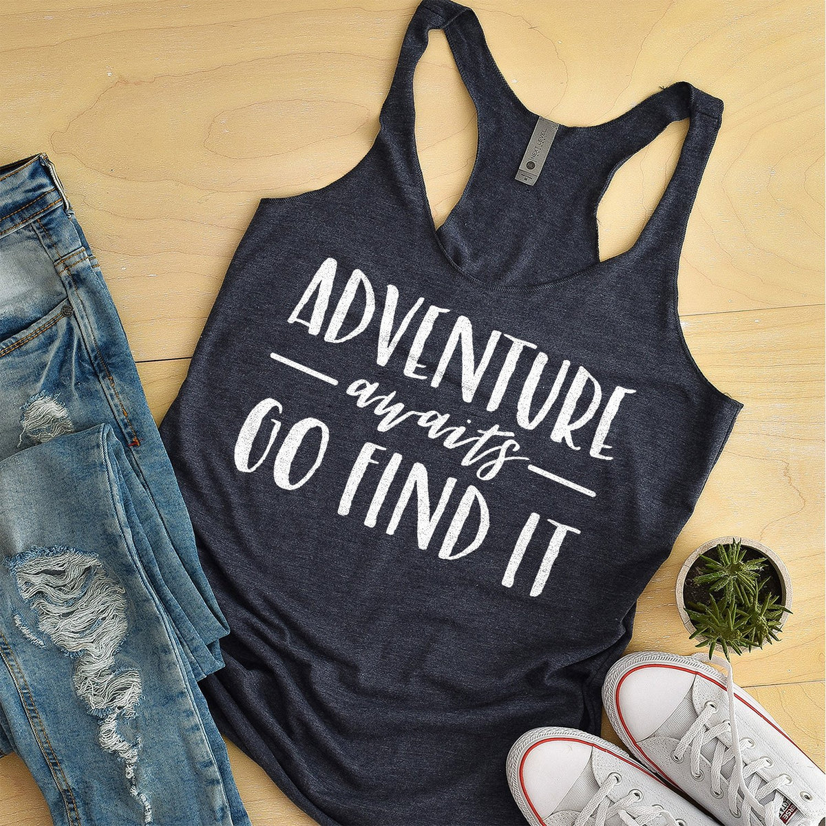 Adventure Awaits Go Find it - Tank Top Racerback