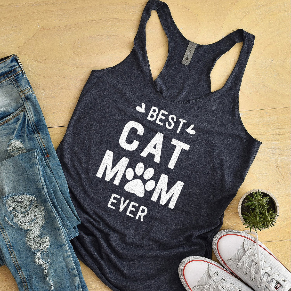 Best Cat Mom Ever - Tank Top Racerback
