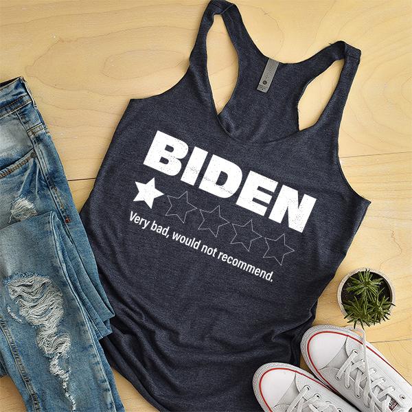Joe Biden One Star Review Very Bad Would Not Recommend - Tank Top Racerback