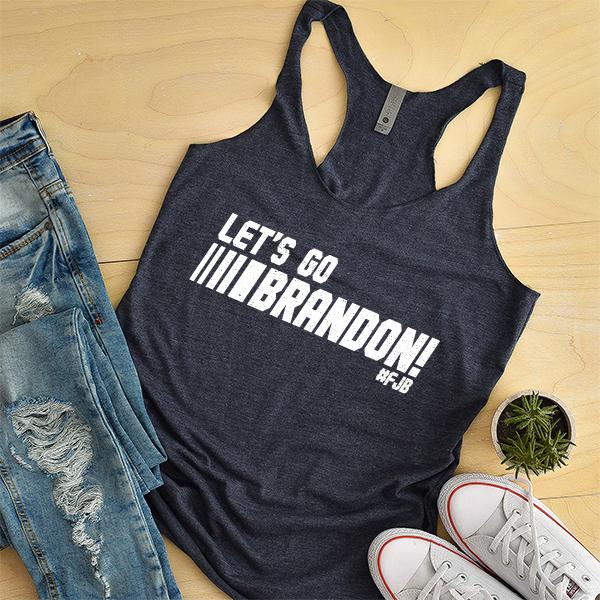 Let&#39;s Go Brandon FJB Racing - Tank Top Racerback