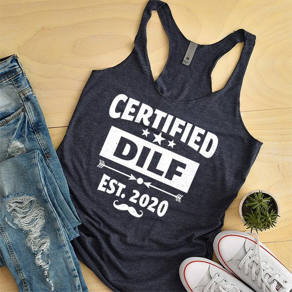 Certified DILF Est. 2020 - Tank Top Racerback