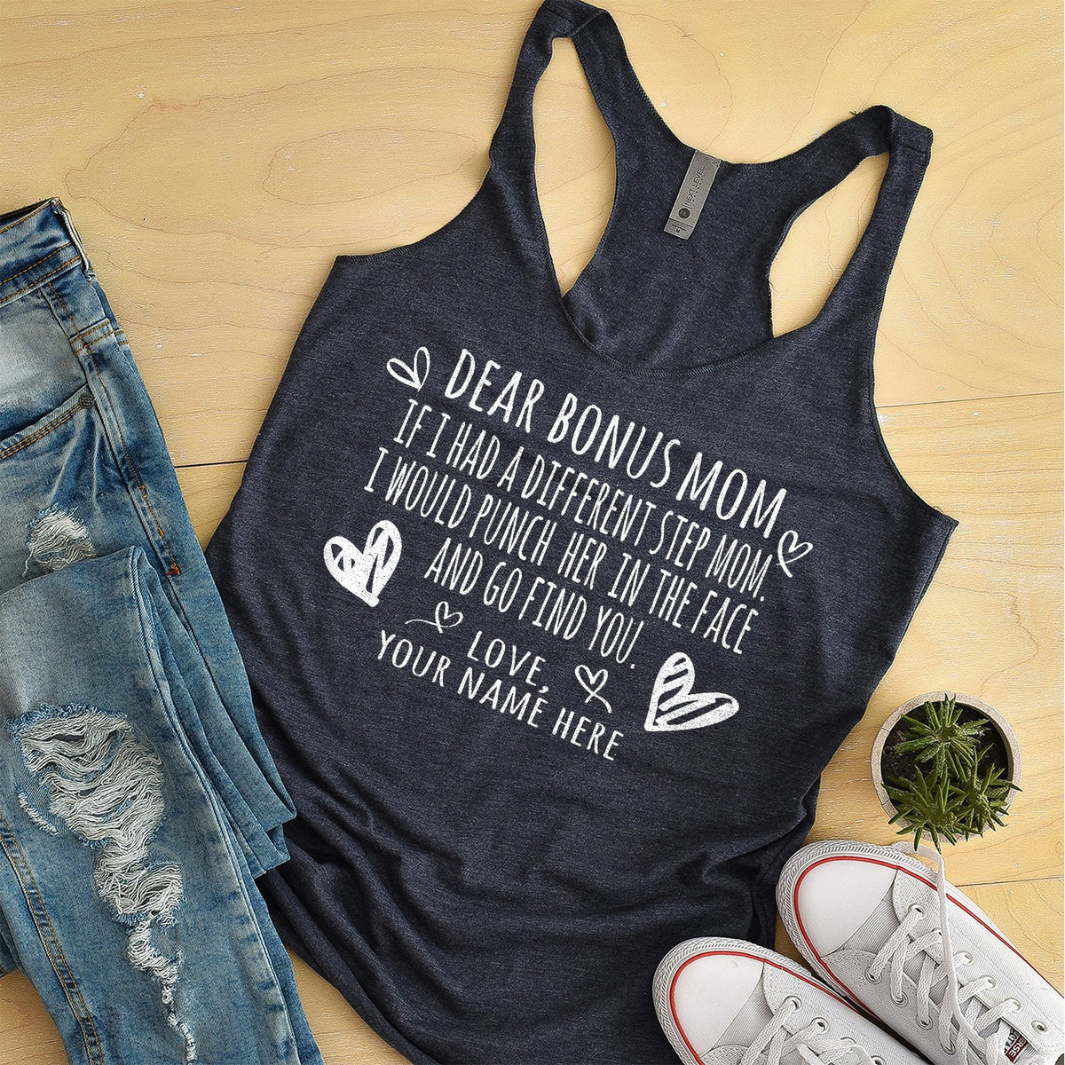 If I Had A Different Step Mom I Would Punch Her in The Face - Tank Top Racerback