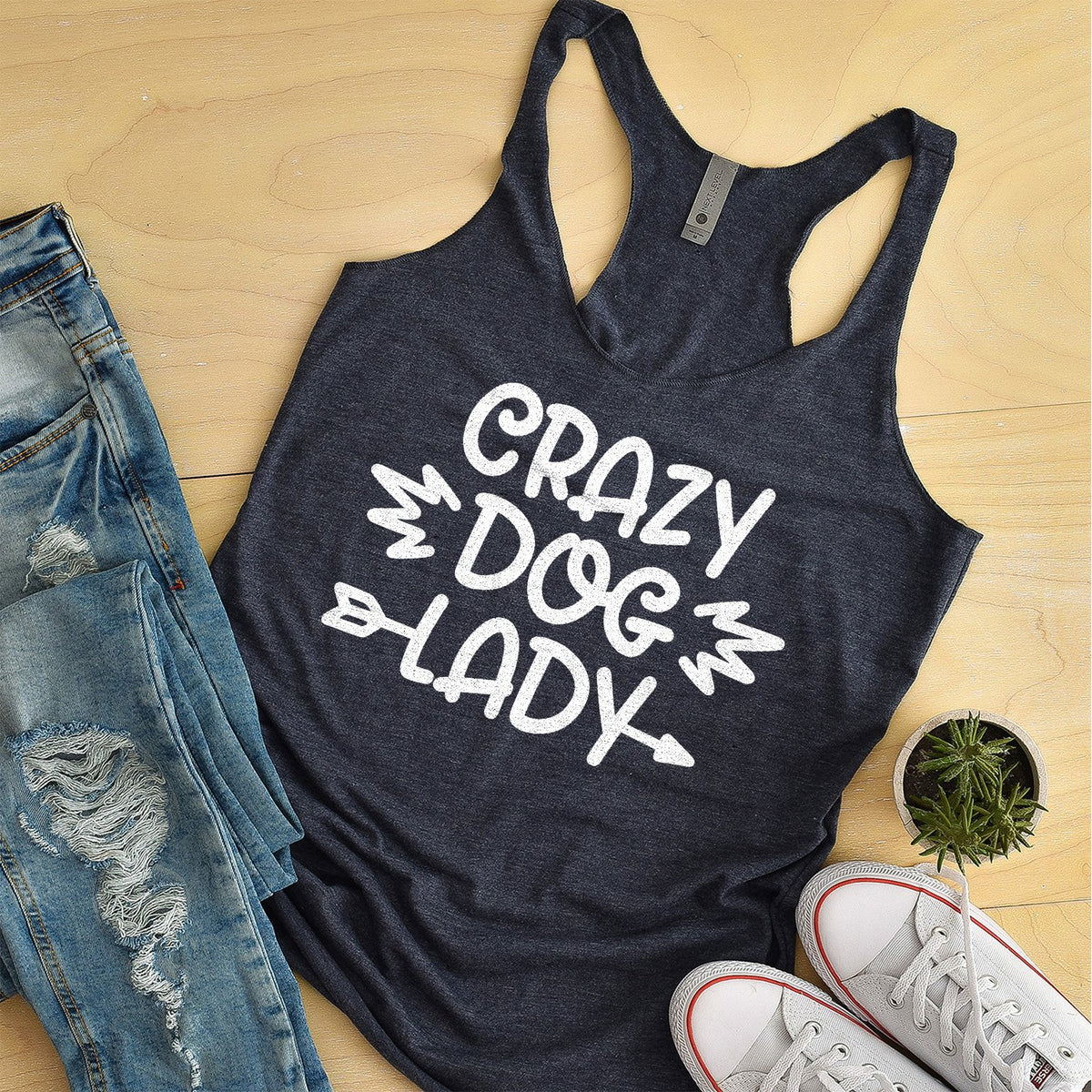 Crazy Dog Lady - Tank Top Racerback