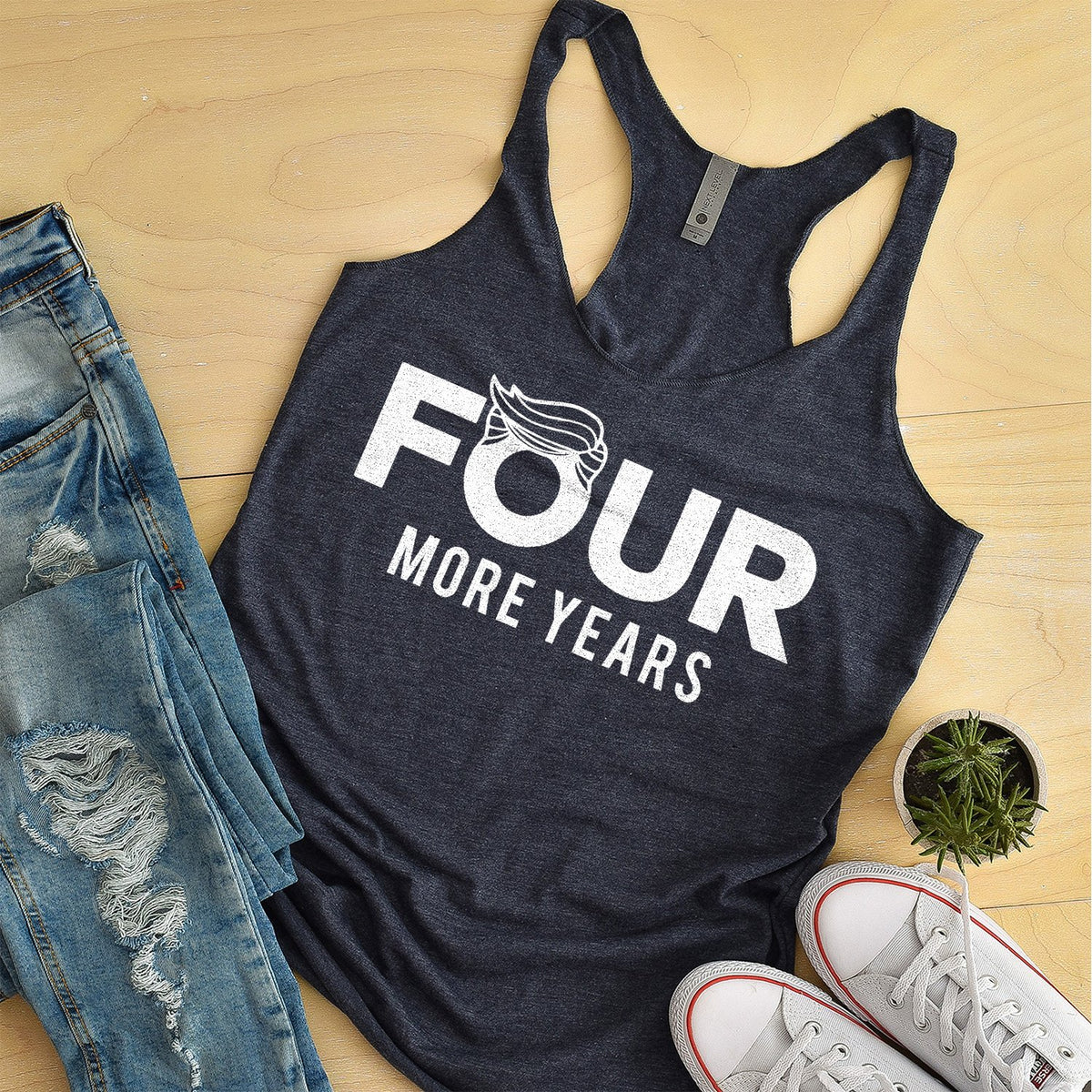 Four More Years Trump - Tank Top Racerback