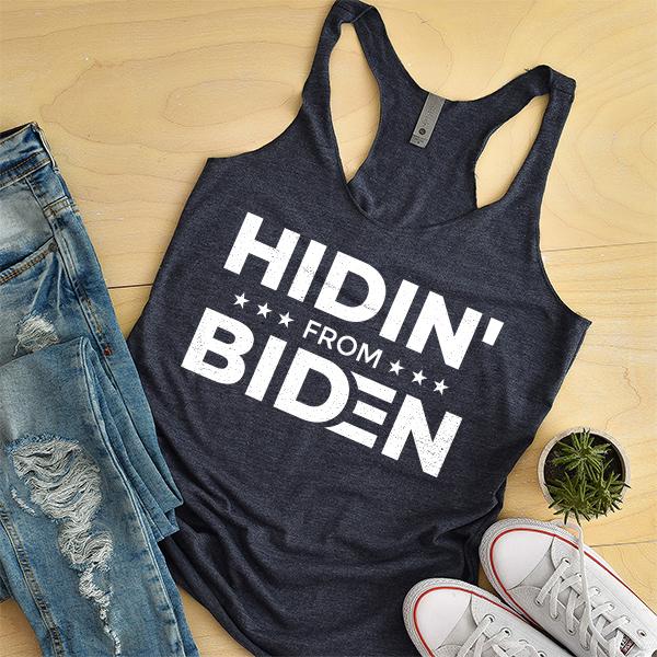 Hidin&#39; From Biden - Tank Top Racerback