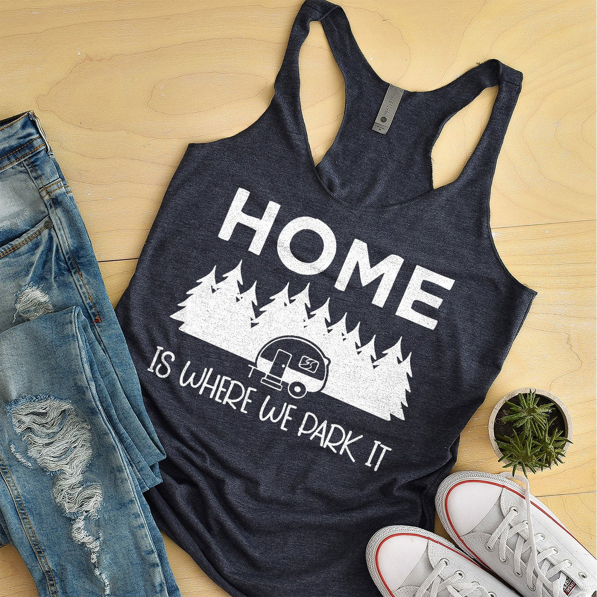 Home Is Where We Park It - Tank Top Racerback