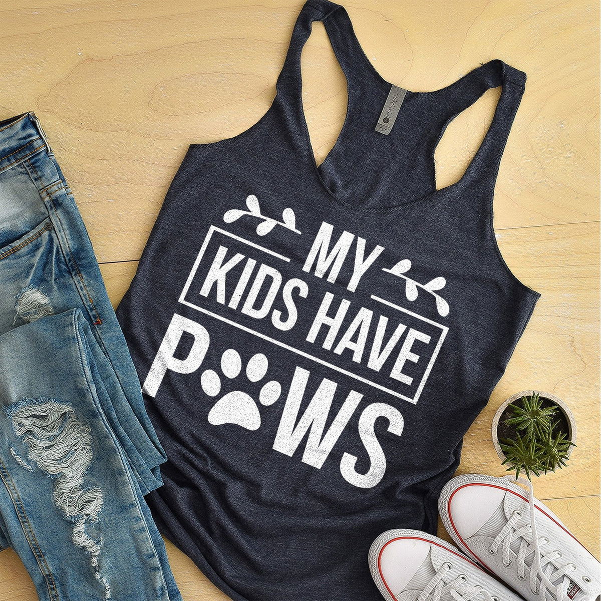 My Kids Have Paws - Tank Top Racerback