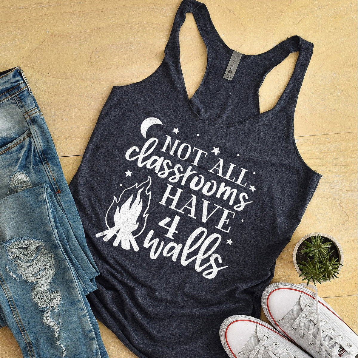 Not All Classrooms Have 4 Walls - Tank Top Racerback