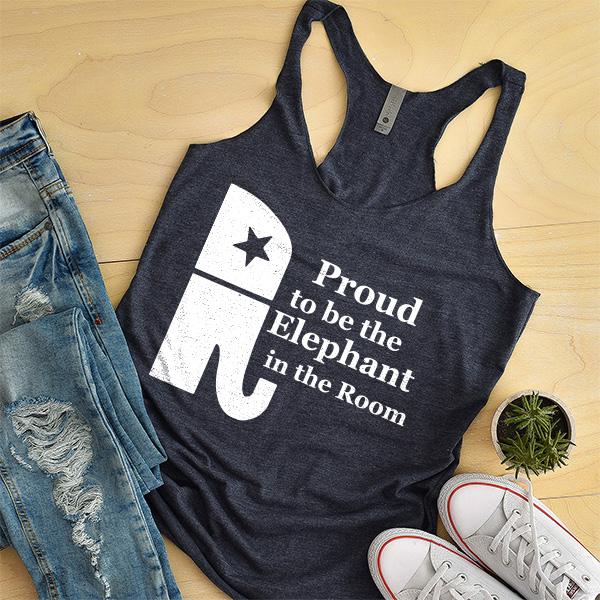 Proud To Be The Elephant in the Room - Tank Top Racerback