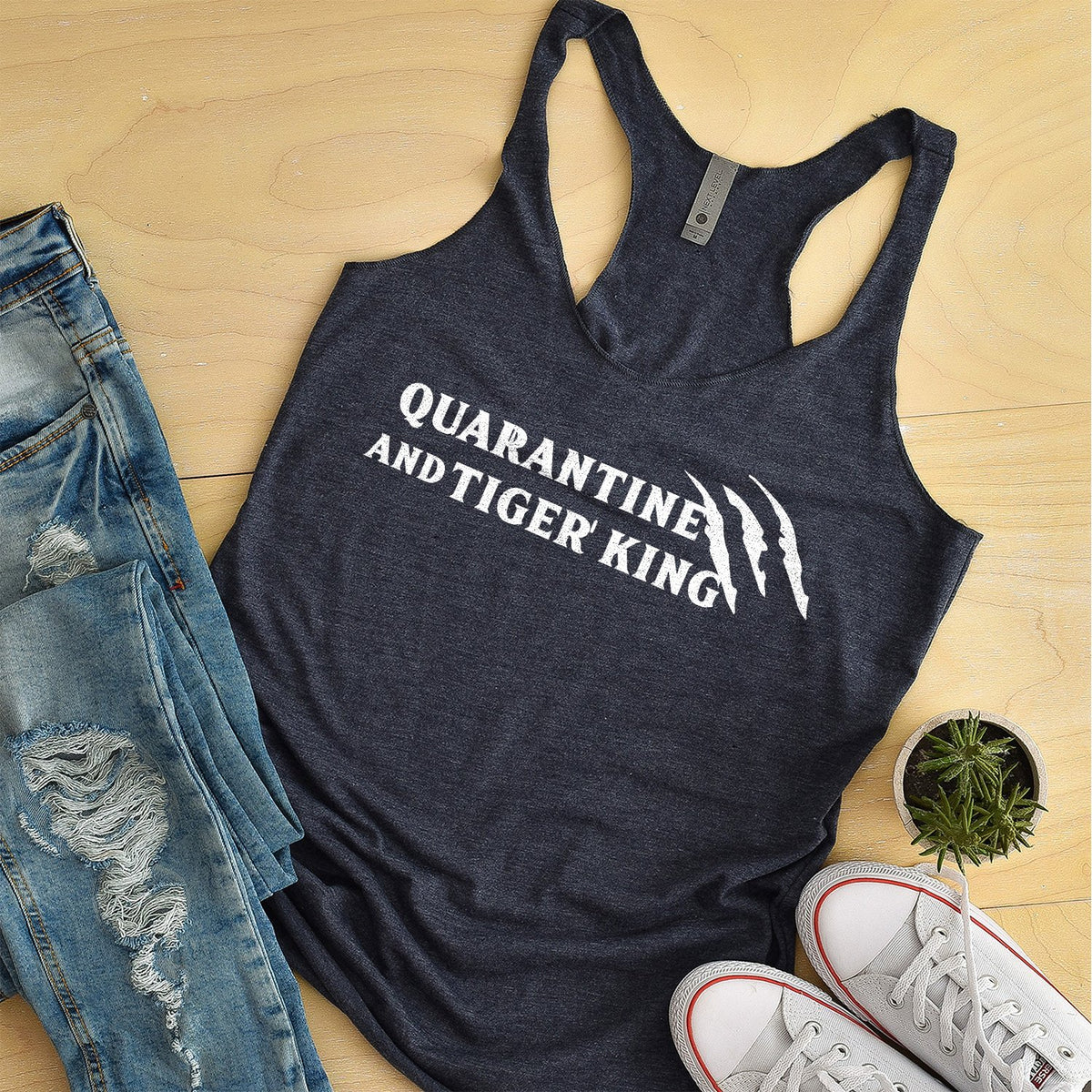 Quarantine and Tiger King - Tank Top Racerback