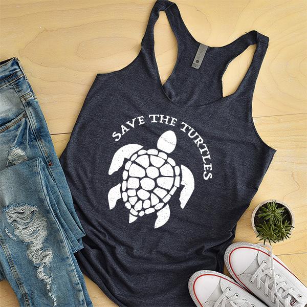 Save The Turtles - Tank Top Racerback