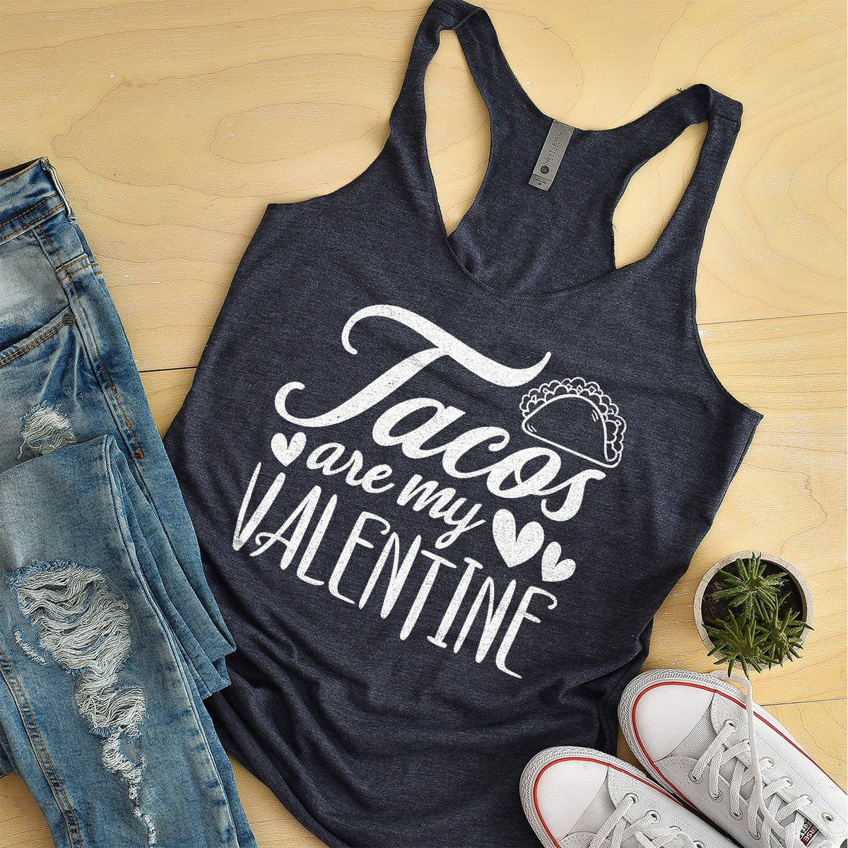 Tacos Are My Valentine - Tank Top Racerback