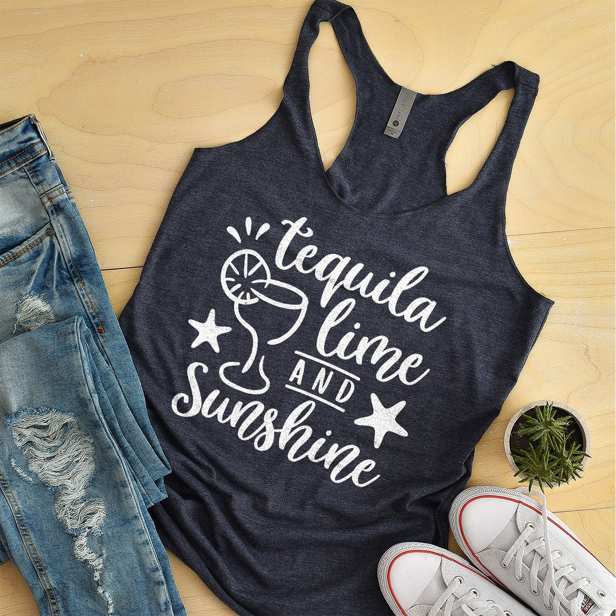 Tequila Lime and Sunshine - Tank Top Racerback