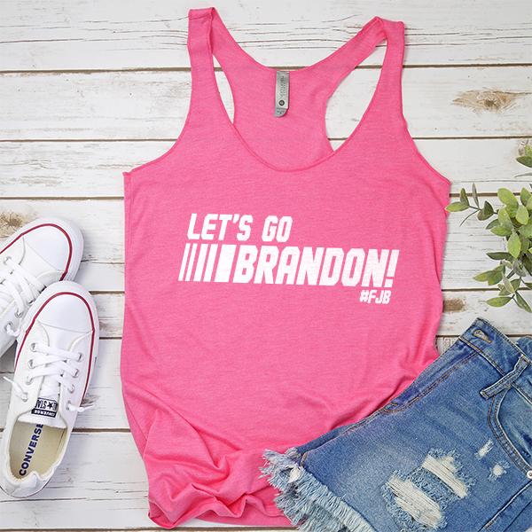 Let&#39;s Go Brandon FJB Racing - Tank Top Racerback