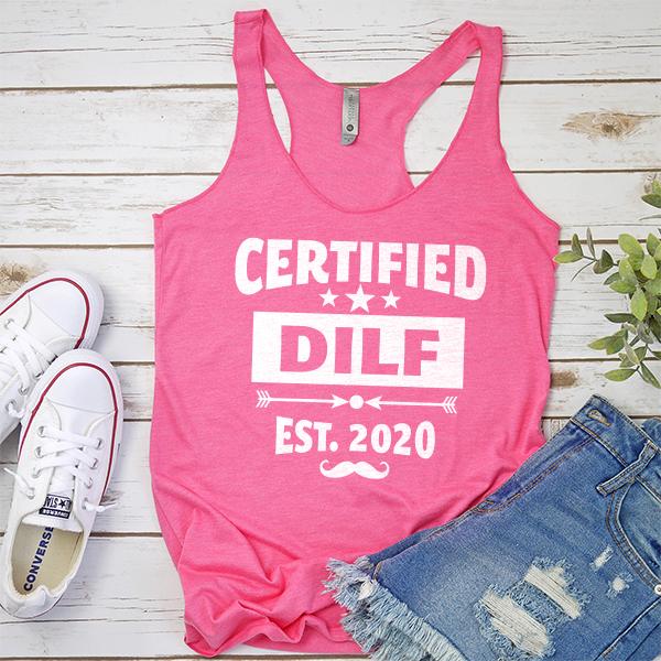 Certified DILF Est. 2020 - Tank Top Racerback