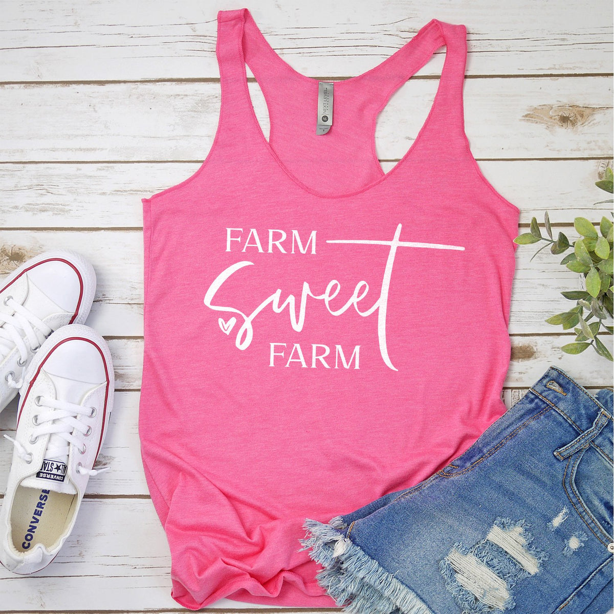 Farm Sweet Farm - Tank Top Racerback