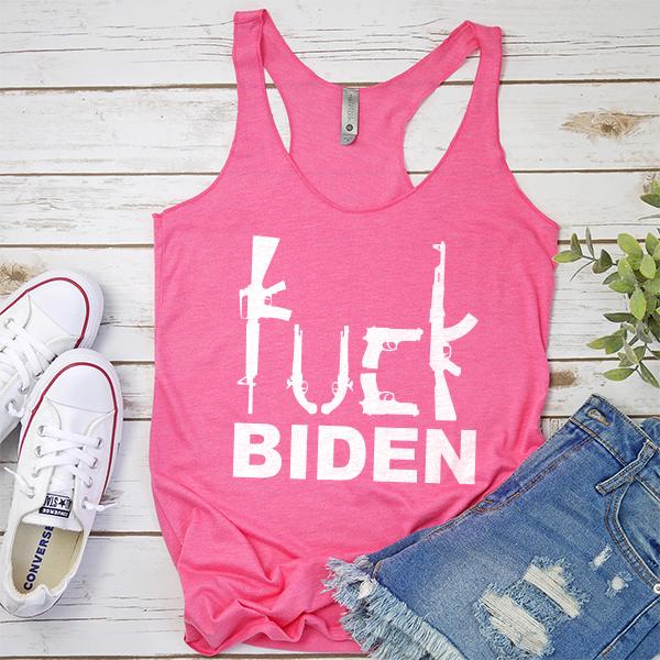Fuck Biden Guns - Tank Top Racerback