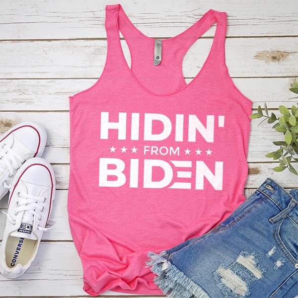 Hidin&#39; From Biden - Tank Top Racerback
