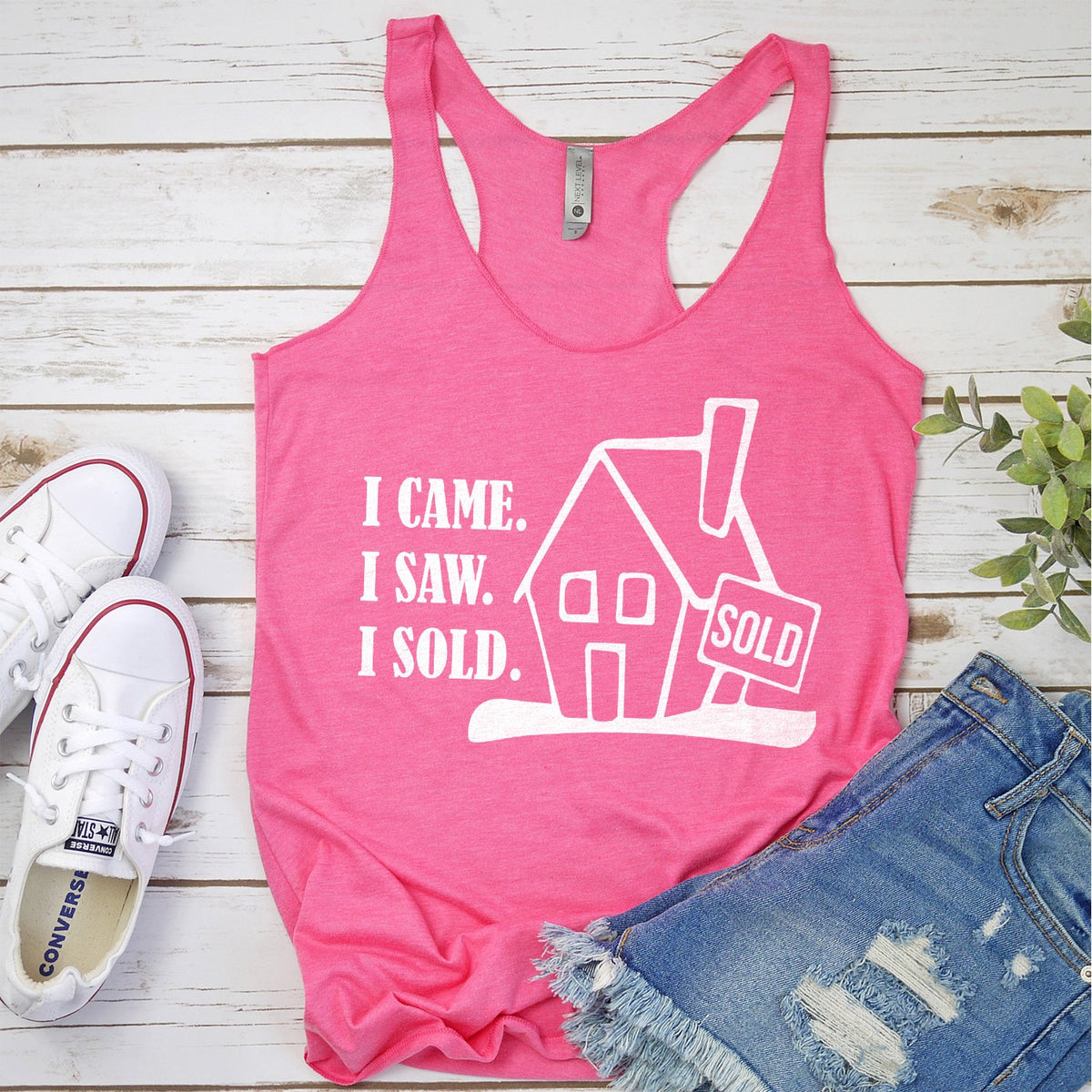 I Came I Saw I Sold - Tank Top Racerback