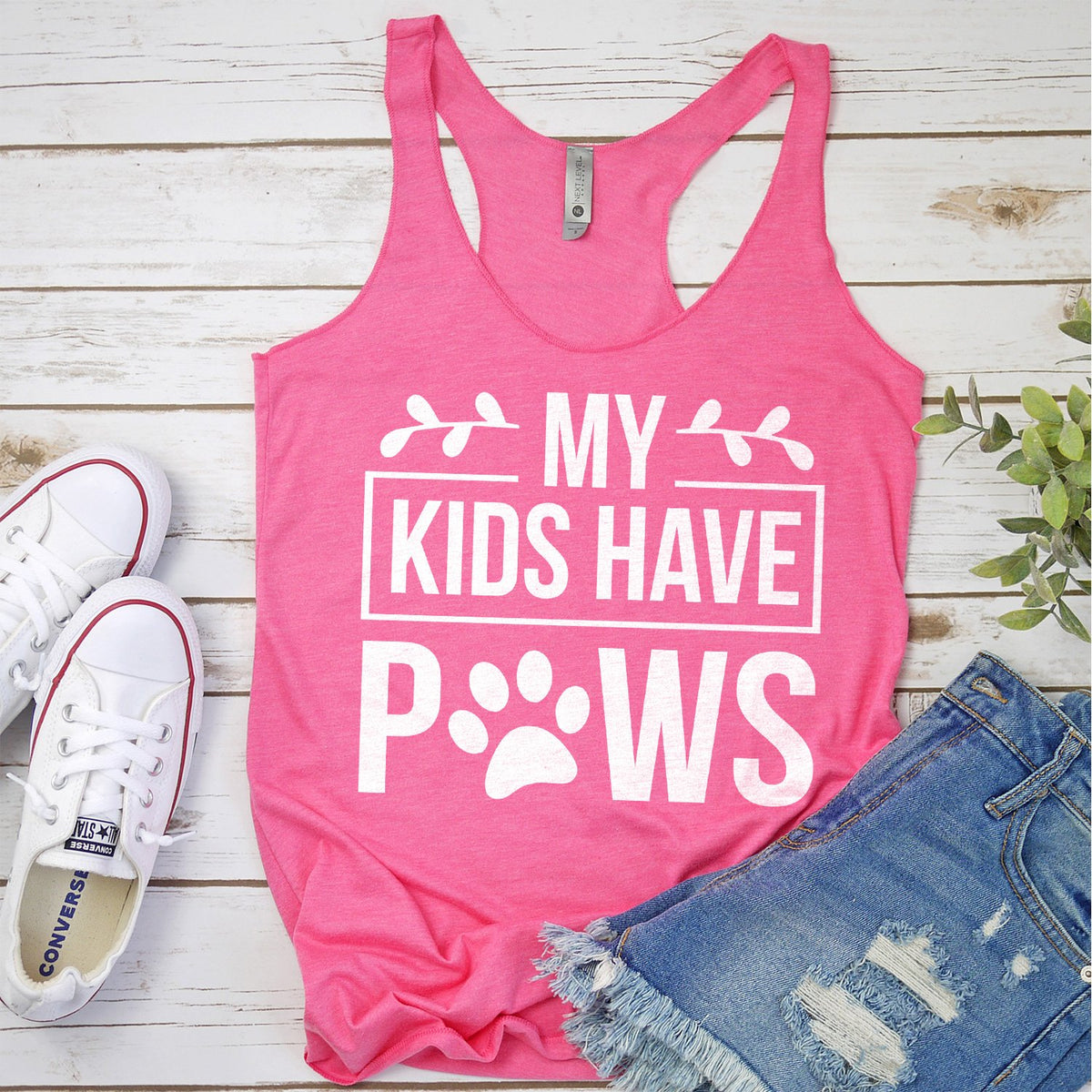 My Kids Have Paws - Tank Top Racerback