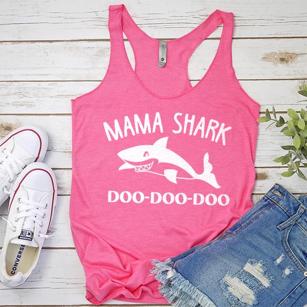 Mama Shark Doo-Doo-Doo - Tank Top Racerback