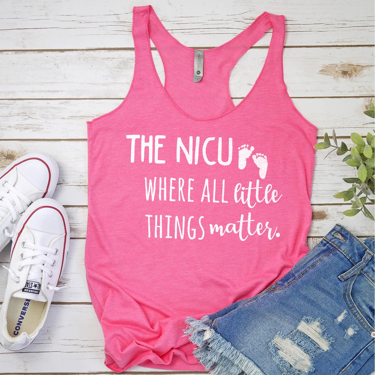 The NICU Where All Little Things Matter - Tank Top Racerback