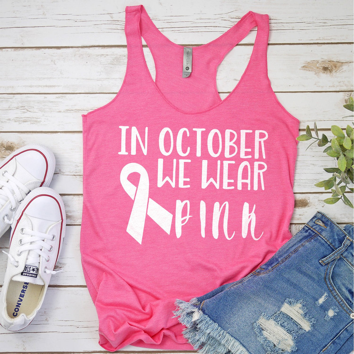 In October We Wear Pink - Tank Top Racerback