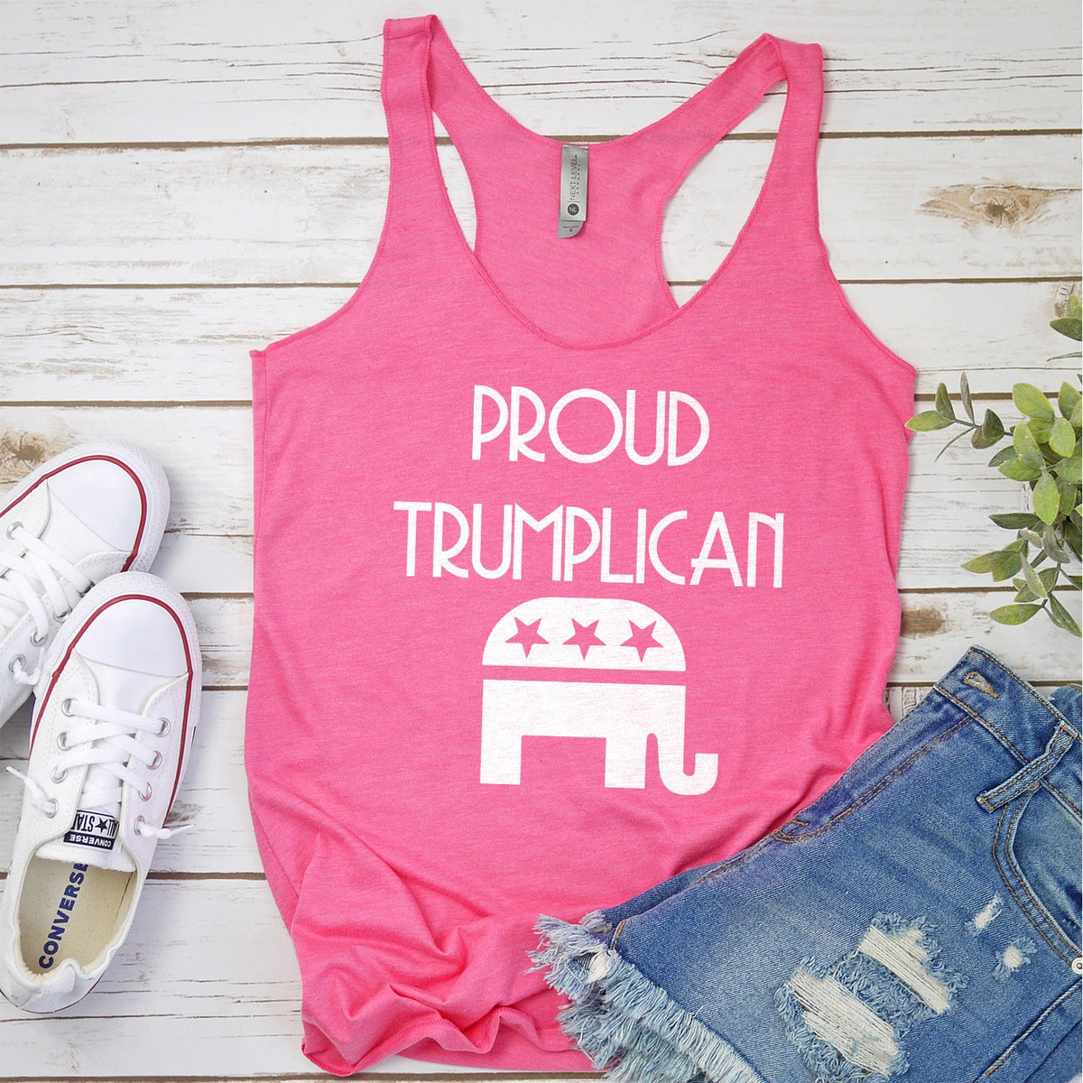 Proud Trumplican Elephant - Tank Top Racerback
