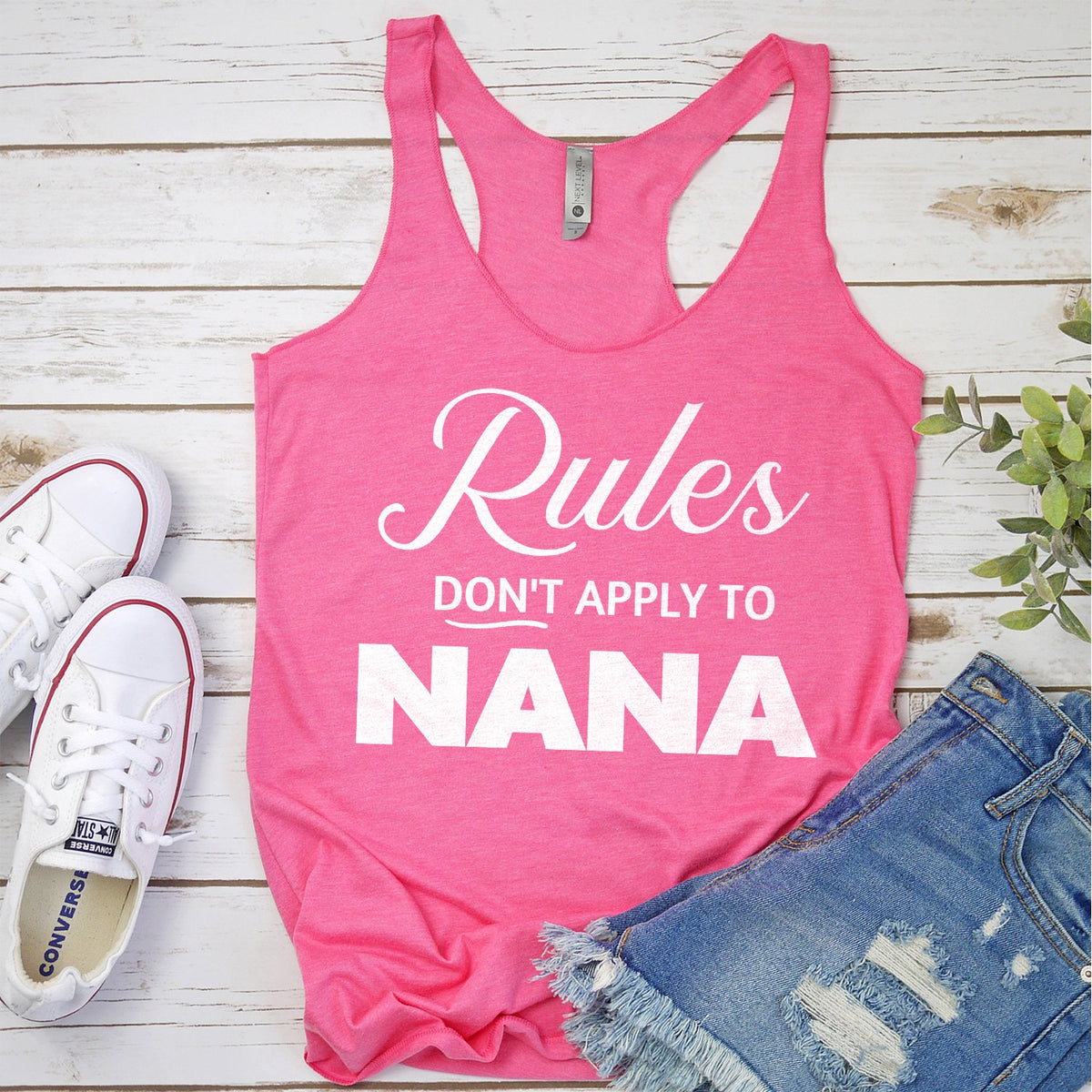 Rules Don&#39;t Apply To Nana - Tank Top Racerback