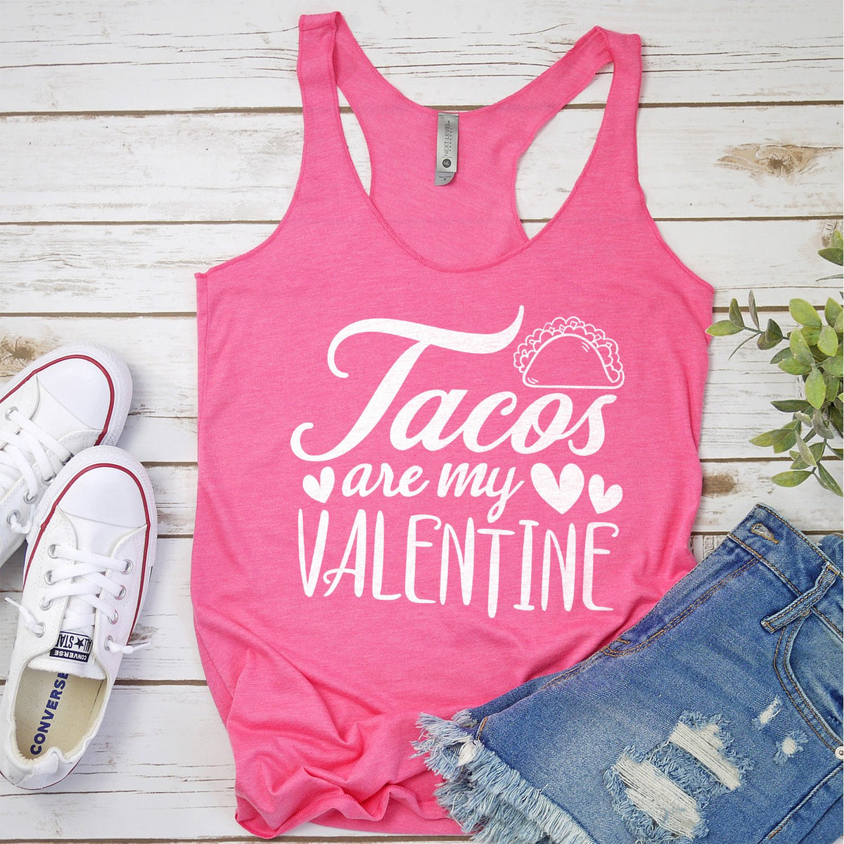 Tacos Are My Valentine - Tank Top Racerback