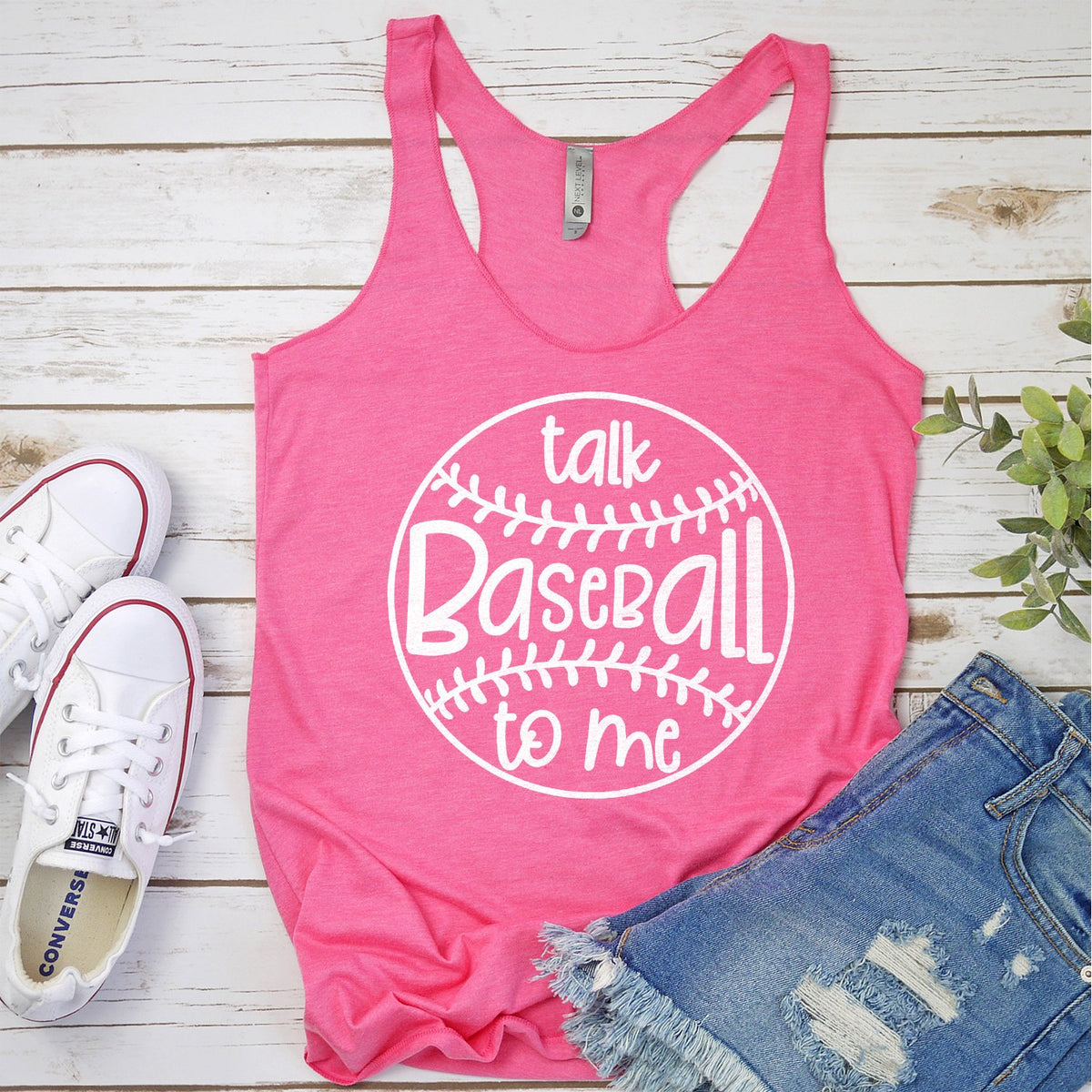 Talk Baseball To Me - Tank Top Racerback
