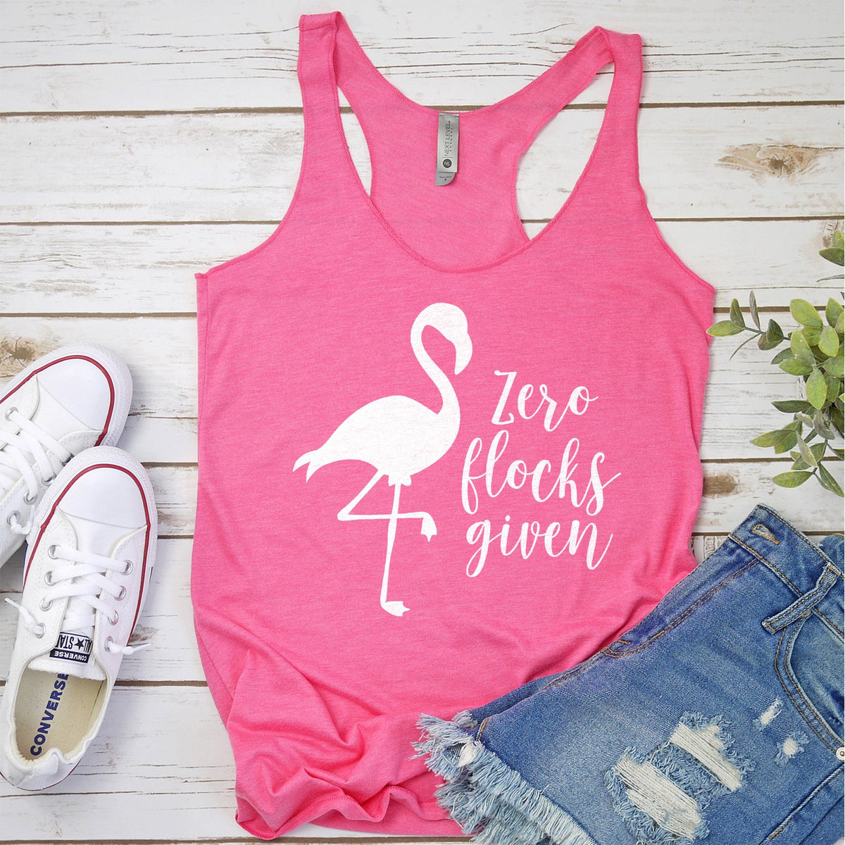 Zero Flocks Given - Tank Top Racerback