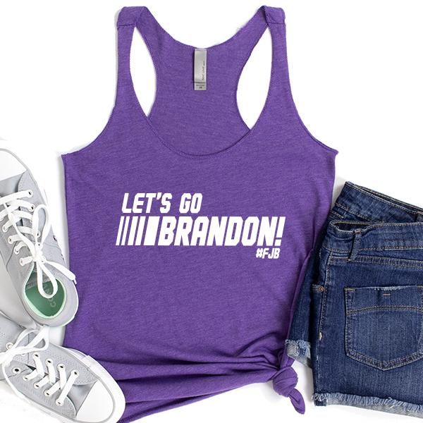 Let&#39;s Go Brandon FJB Racing - Tank Top Racerback