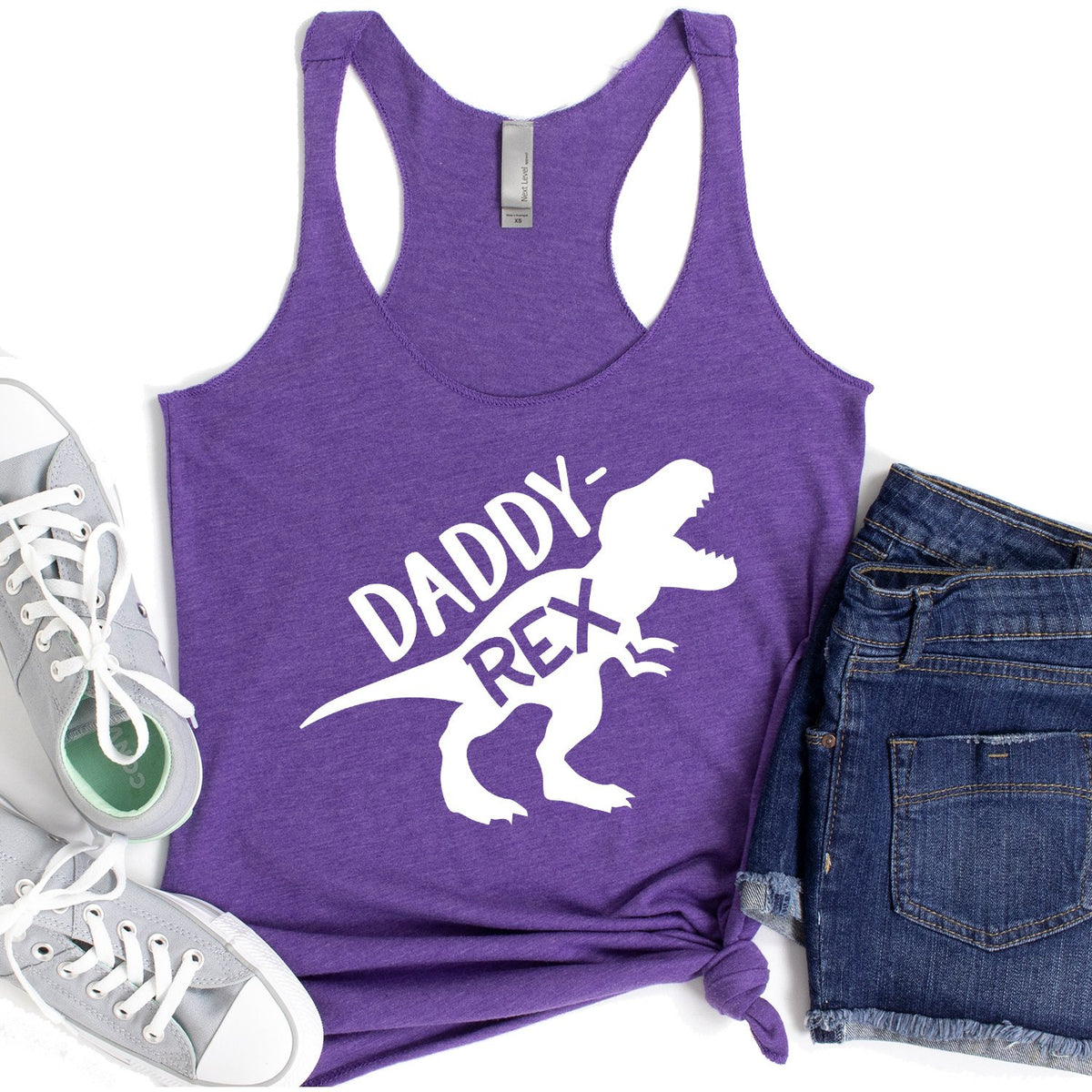 Daddy Rex Dinosaur - Tank Top Racerback