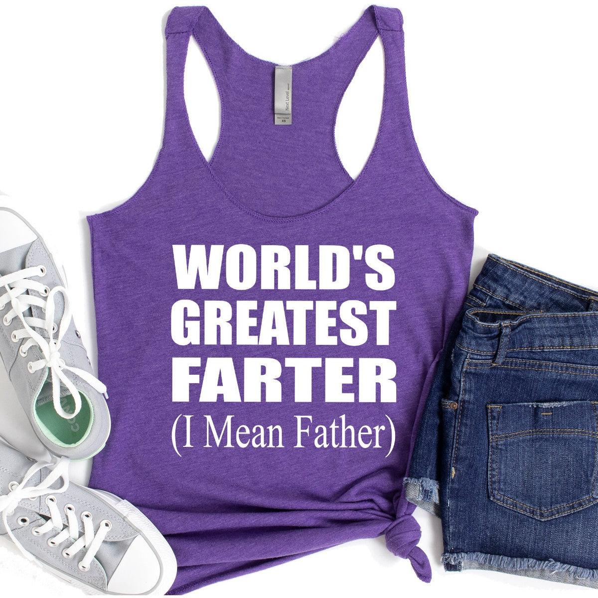 World&#39;s Greatest Farter (I Mean Father) - Tank Top Racerback