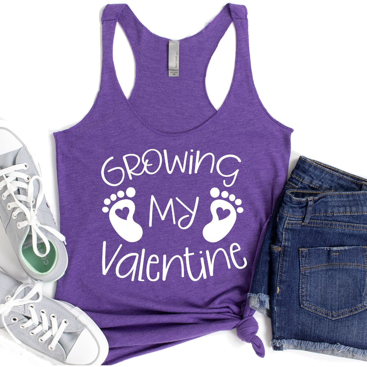 Growing My Valentine - Tank Top Racerback