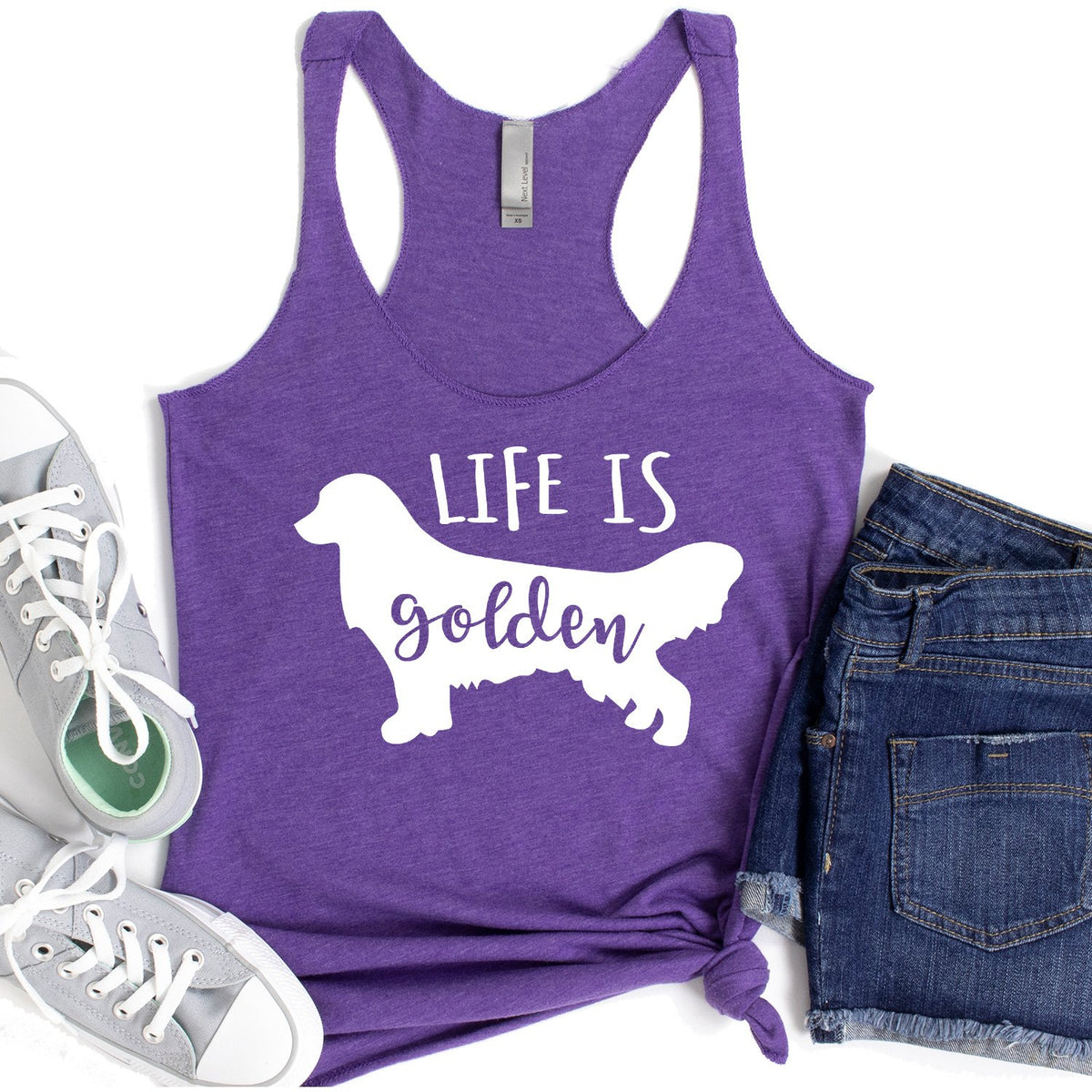 Life is Golden Retriever - Tank Top Racerback