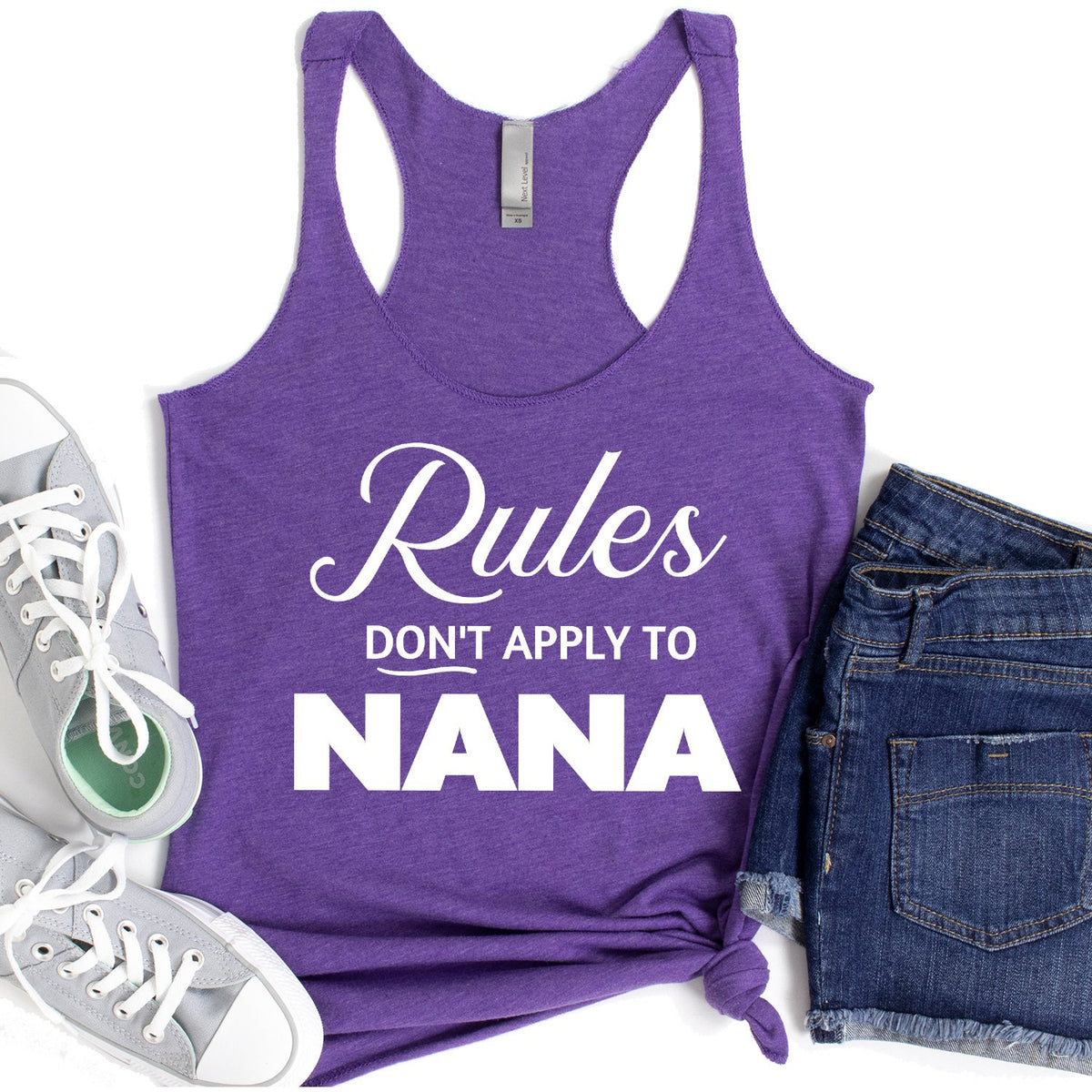 Rules Don&#39;t Apply To Nana - Tank Top Racerback