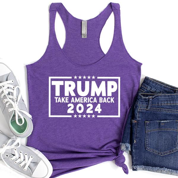 Trump Take America Back 2024 - Tank Top Racerback